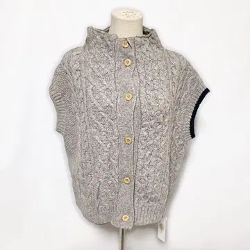 놉 드 노드 놉 드 노드 케이블 짜임 보틀넥 베스트 M