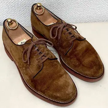 허시파피 플레인토 브라운 25.5 가죽 신발