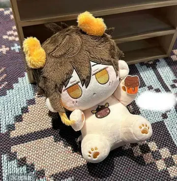 원신 봉제 인형 20cm 옷 갈아입기 봉제 인형 앉은 자세 목화 인형