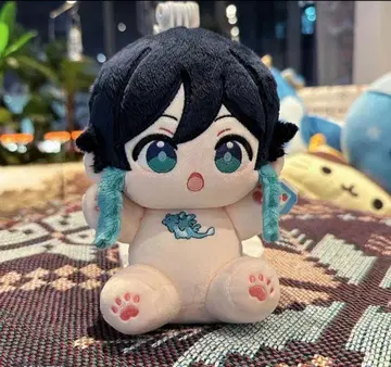 원신 봉제 인형 20cm 옷 갈아입기 봉제 인형 앉은 자세 목화 인형