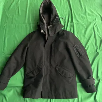 나노 다크 그린 모즈 코트