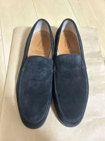 Hush Puppies x 오츠카 제화 로퍼 스웨이드 블랙 26cm