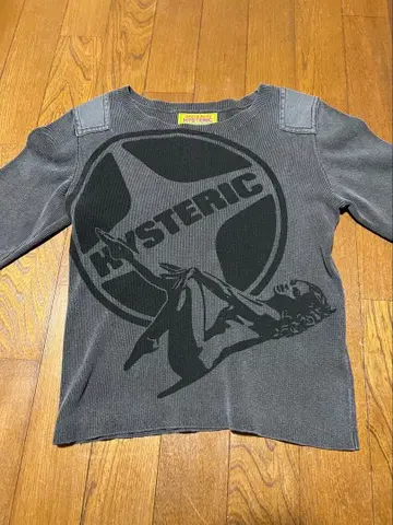 HYSTERIC 그레이 긴팔 T셔츠