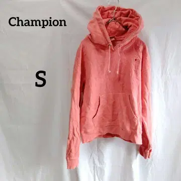 새상품급 Champion [ S ] 후드 부착 후드티 살몬 핑크