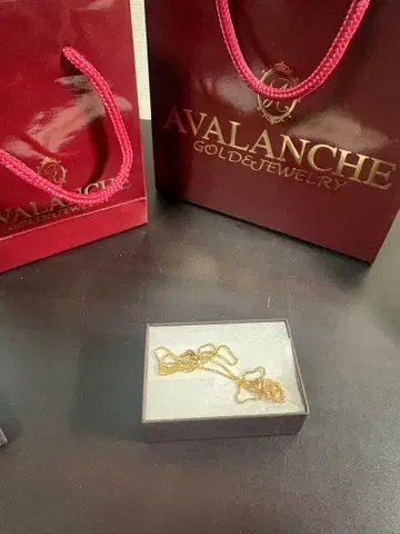 AVALANCHE 골드 메달 펜던트 목걸이 10k 45cm