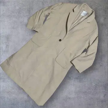 MISCH MASCH 울 혼방 롱 코트 M 베이지 여성용