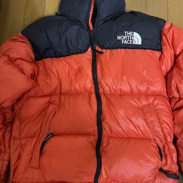 하자품 THE NORTH FACE 다운 자켓 NF0A4M 오렌지/블랙