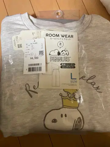 스누피 룸웨어 면 99% L 사이즈 PEANUTS