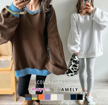 mayo x AMELY 콜라보 와플 상의