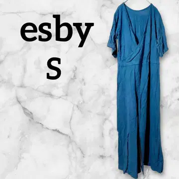 새상품급 esby 파랑 롱 기장 올인원 [S] 살로펫