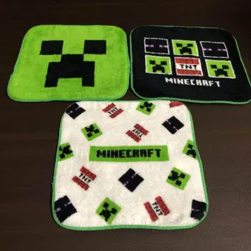 새상품 마인크래프트 미니 타월 3개 세트 푸치 타월 Minecraft