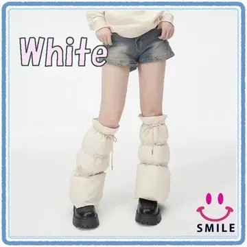 새상품 골프 여성용 레그 워머 레그 커버 발수 방한 화이트 계열