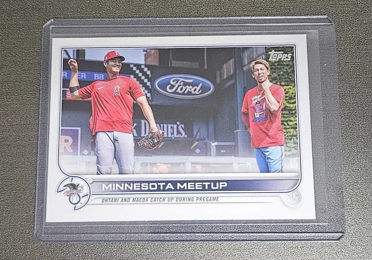 Topps 오타니 & 마에다 미네소타 카드
