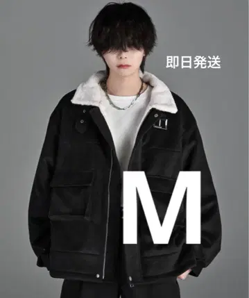 완판템 ADRER B-3 멜톤 보아 플라이트 자켓 블랙 M