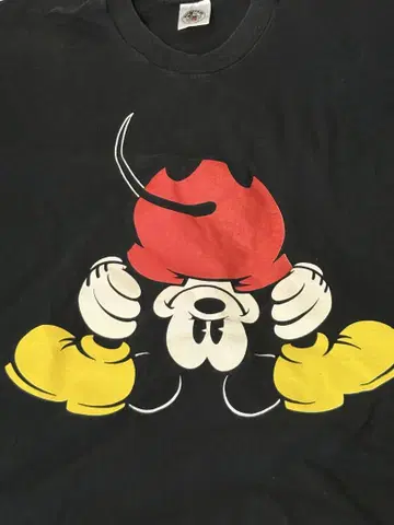 거꾸로 미키 티셔츠 Mickey&Co Disney 빈티지