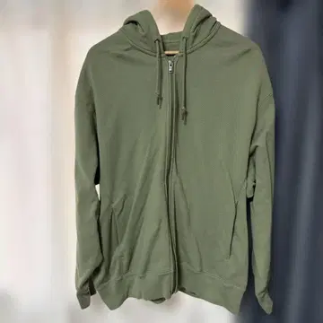 JW ANDERSON 후드 부착 후드티 XXL 올리브 그린