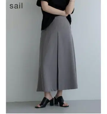 sail 턱 롱 스커트 작은 사이즈 그레이