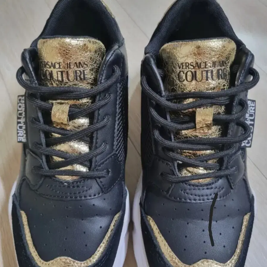 Versace Black/Gold Sneakers