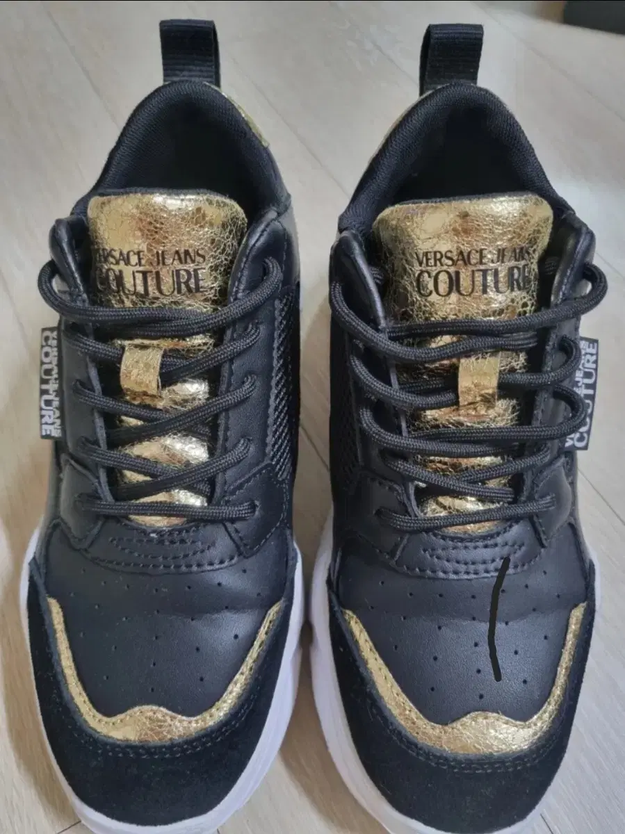 Versace Black/Gold Sneakers