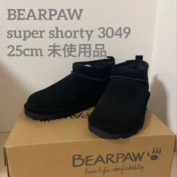 [ 미사용품 ] BEARPAW 베어파우 어그 부츠 블랙 25cm