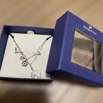 Swarovski 2연 목걸이 박스 포함