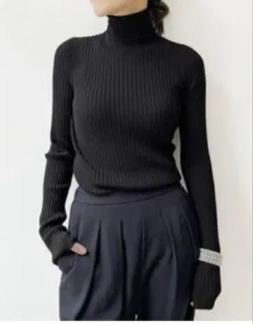 L'Appartement WIDE Rib Turtlneck Knit