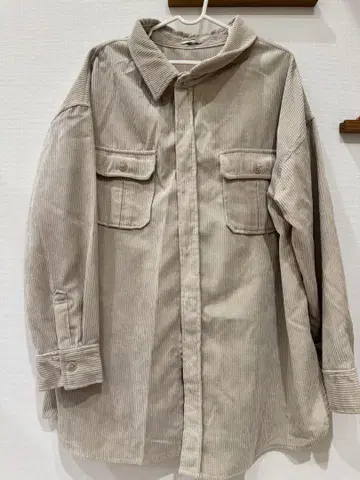 코듀로이 셔츠 & 숏팬츠 세트 F 사이즈