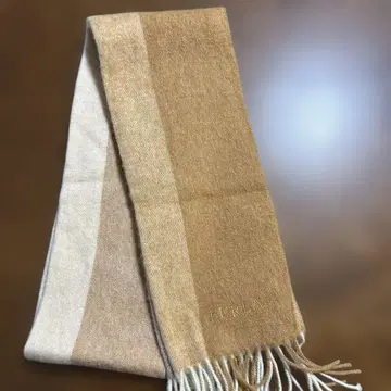 FURLA 베이지 스트라이프 머플러