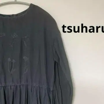 세일!tsuharu 초화 자수 절개 원피스 츠하루 바이 사만사 모스모스