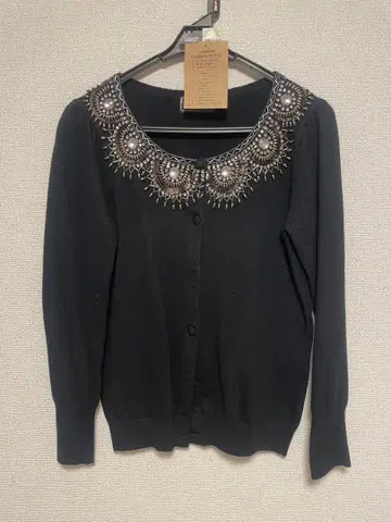 GRACE CONTINENTAL 비즈 장식 가디건