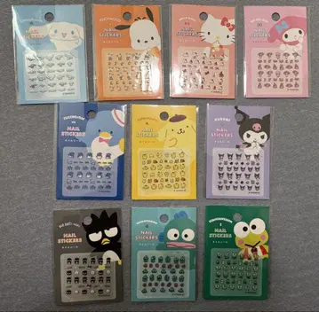 산리오 캐릭터즈 네일 씰 10종 컴프 세트