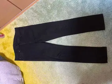 블랙 데님 팬츠 슬림 핏