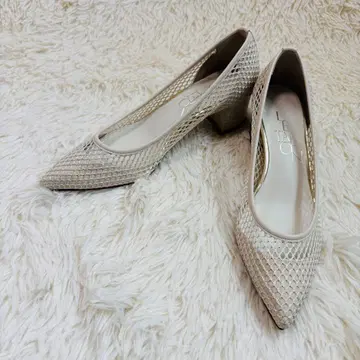 LE TALON 4.5cm 포인트 넷 펌프스 아이보리 23cm