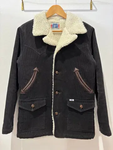 페로우즈 STORMY BLUE 런치 코트 코듀로이 보아 자켓