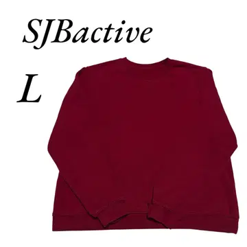 SJBactive 버건디 레드 L 사이즈 남성용 트레이닝복 속기모