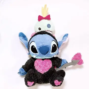 디즈니 스토어 스티치 데빌 악마 스크램프 봉제 인형 레어