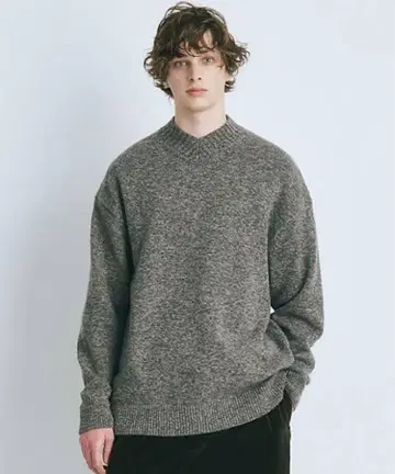 ATON SILTE MOULINE V NECK KNIT