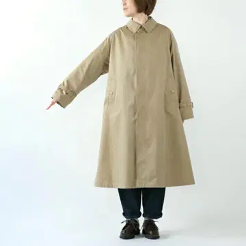 짐플렉스 롱 코트 허리 벨트 포함 벨티드 발마칸 코트