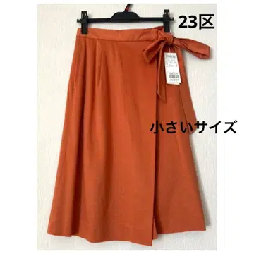 새상품 23구*플레어 스커트 오렌지 32