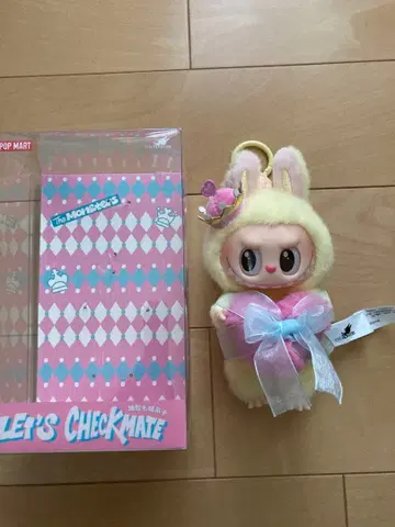 LABUBU Let's Checkmate 봉제 인형 정품