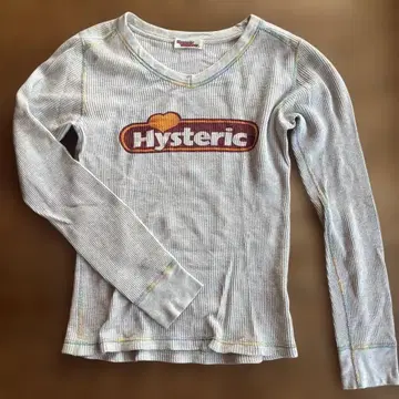 Hysteric 로고 프린트 긴팔 T셔츠 프리 사이즈