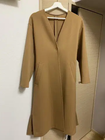 UNITED ARROWS GREEN LABEL 베이지 롱 코트