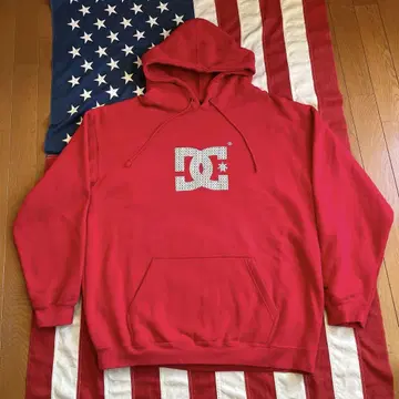 90s 빈티지 DC SHOE CO USA 후드 맨투맨 XL 레드