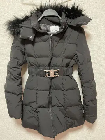 GYDA 벨트 포함 다운 자켓 블랙 F 사이즈