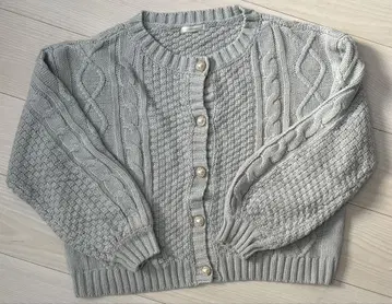 apresjour 케이블 니트 가디건 민트 그린 에메랄드