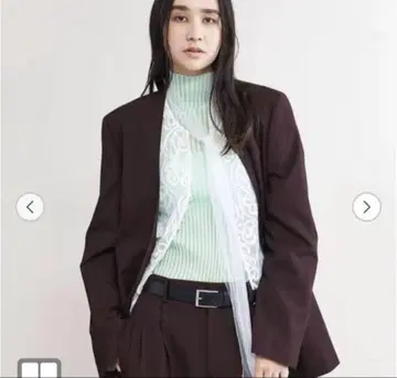 AEWEN MATOPH 버건디 테일러드 자켓 S