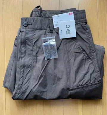 와이드 핏 카고 팬츠 다크 브라운 유니클로 C 미착용 새상품 UNIQLO