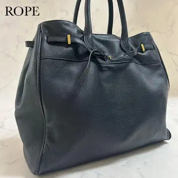 새상품급 ROPE 토트백 토글 벨트 천연 가죽 비즈니스 골드 금장 장식