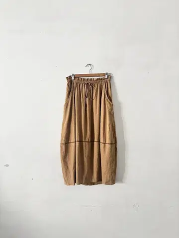 LA MARINE FRANCAISE. 린넨 실크 롱 스커트