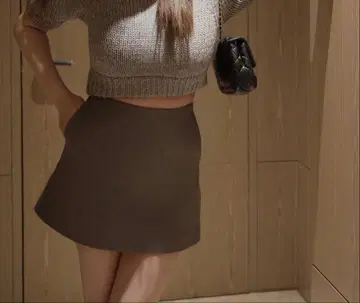 thetoe Delos 미니 스커트 블랙
